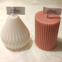 Minimalistiset soijavahakynttilät | Tyylikäs kynttiläsetti (2 kpl)