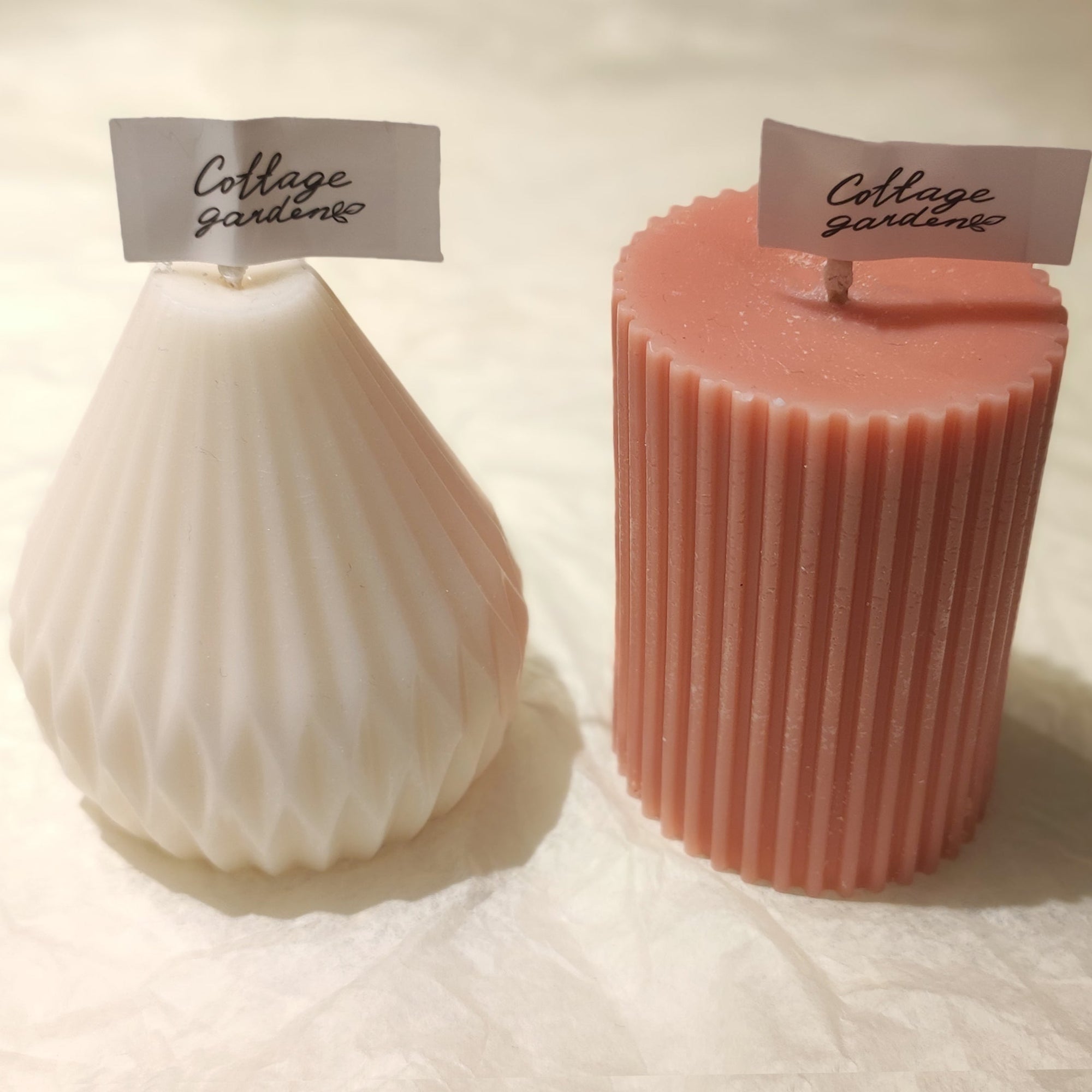 Minimalistiset soijavahakynttilät | Tyylikäs kynttiläsetti (2 kpl)