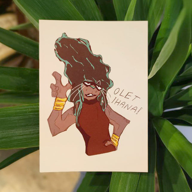 Greeting card, print of a watercolor painting