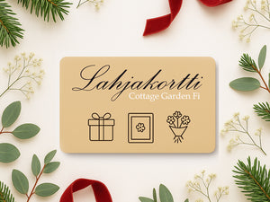 Lahjakortti – Cottage Garden Fi