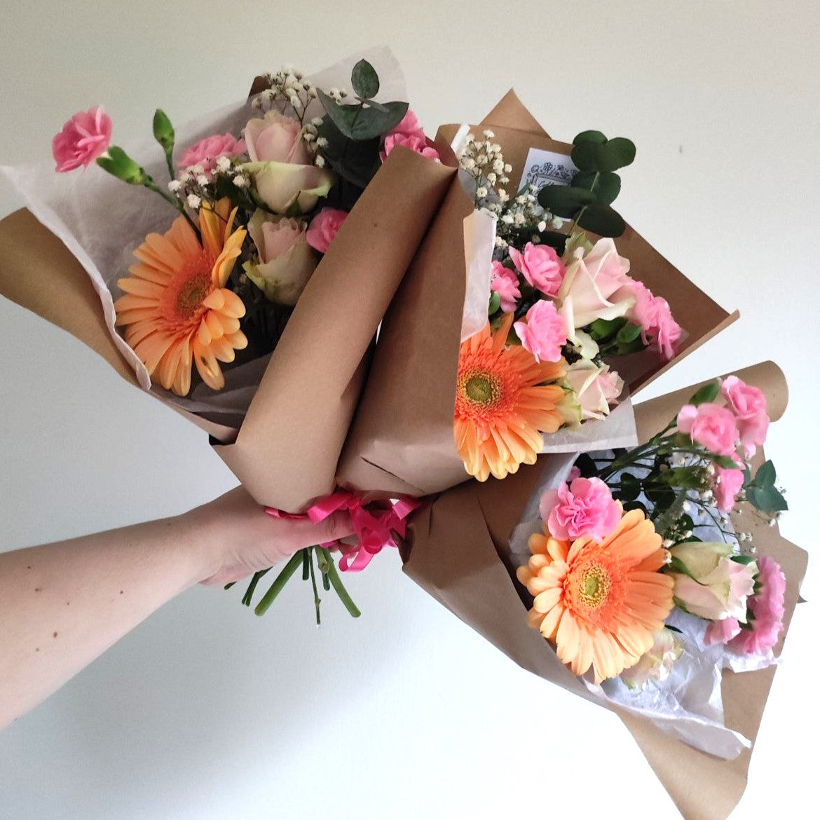 Delicate bouquets compliments. Order from 3 pieces