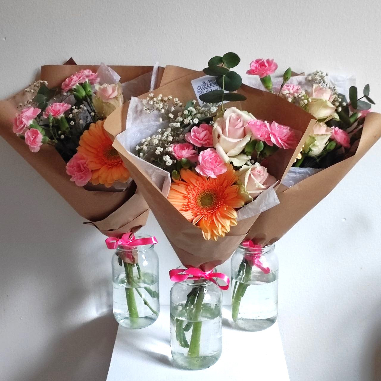 Delicate bouquets compliments. Order from 3 pieces