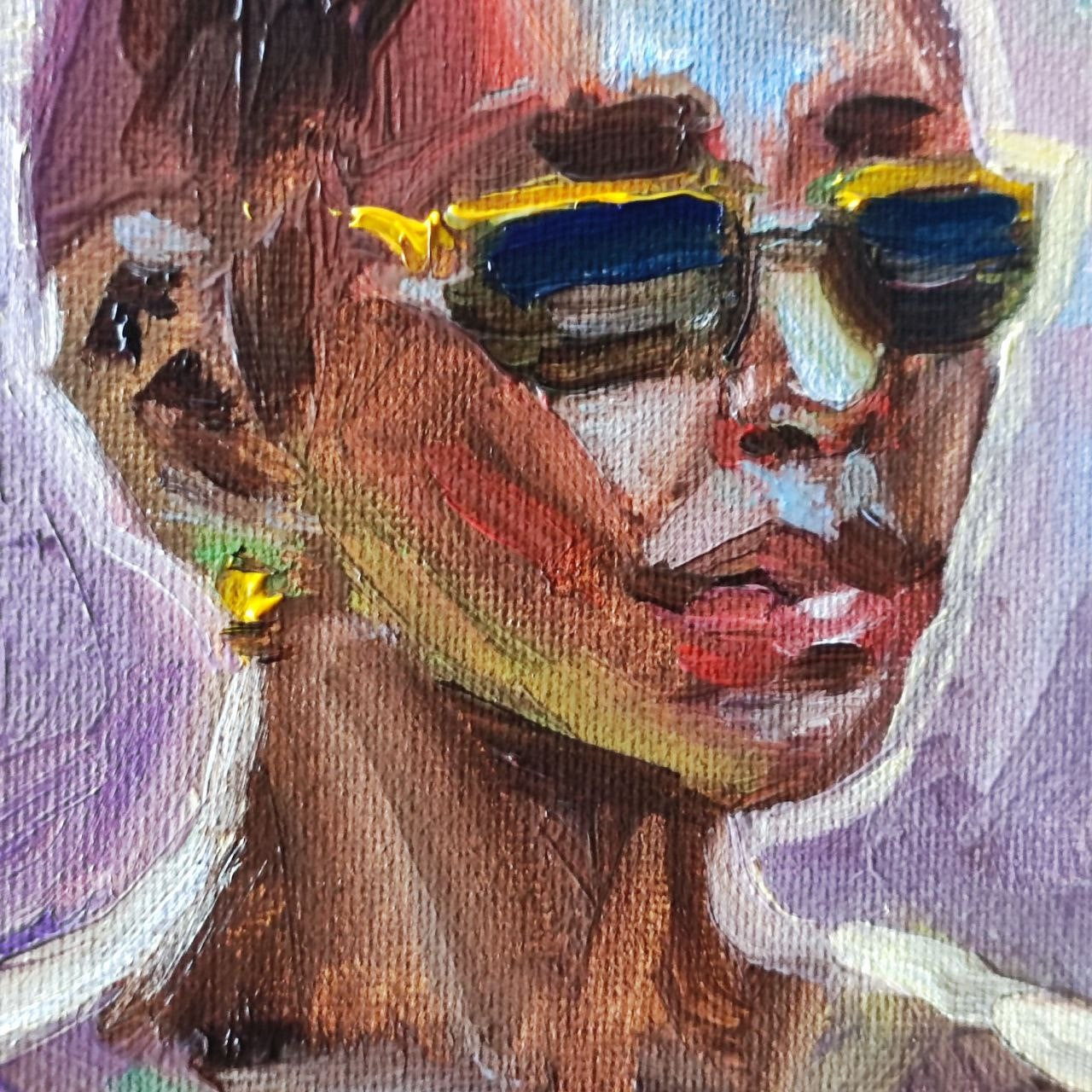 "My friend". Original oil Painting 6x8''