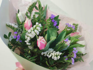 Upea värikäs tulppaanikimppu🌷